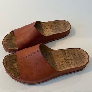 Kork-Ease Tutsi Leather Slide Sandals Size 7